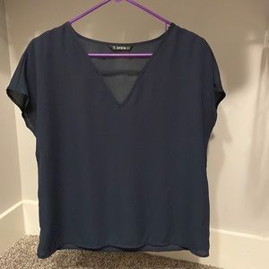 SHEIN Navy Blue Blouse